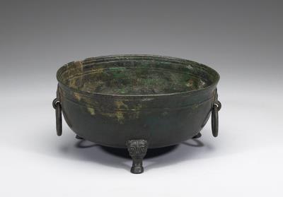 图片[2]-Tripod xi basin with animal-mask ring handles and three stands, Six dynasties (220-589)-China Archive